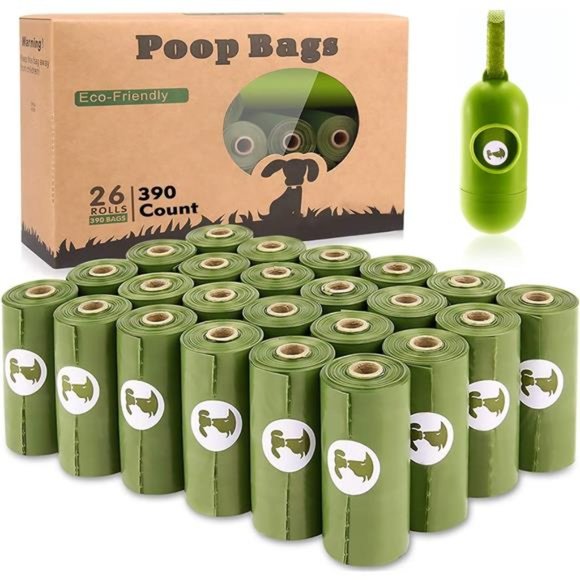 Dog Poop Bag Biodegradable Scented: Leak Proof Dog Waste Bags With 1 Dispenser - Picture 1 of 5